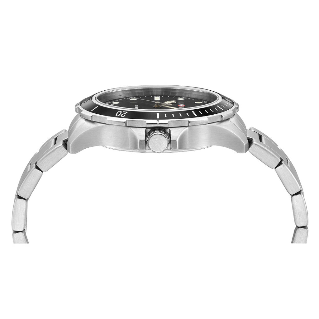 M+Watch by Mondaine Aqua Steel Black Men's watch 42mm