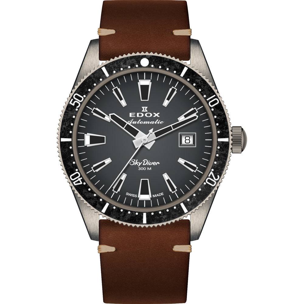 Edox Skydiver 80126-3VIN-GDN Limited Edition Men's Diving Watch 42mm (with extra strap)