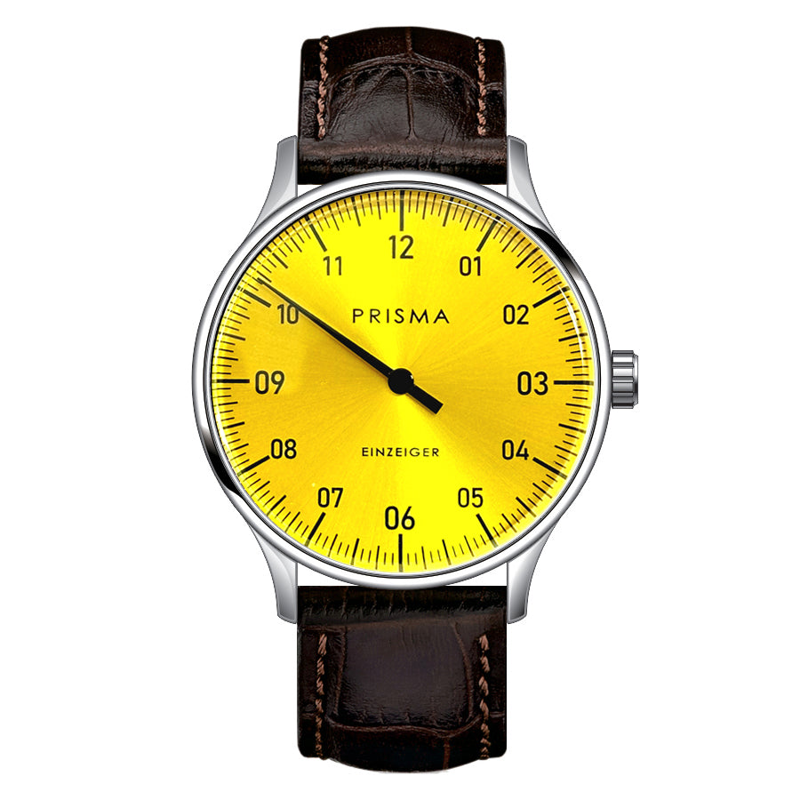 Prisma Design ‘Single-Hand’ Single-Hand Watch Yellow 40 mm