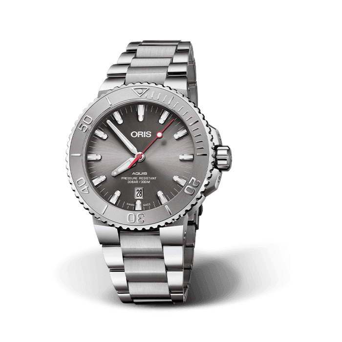 Oris Aquis Date Relief Men's Watch, steel, 43.5 mm