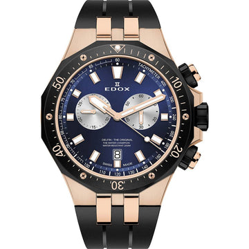 Edox Delfin Chronograph 10109 357RNCA BUIRA Men's Diving Watch 43mm