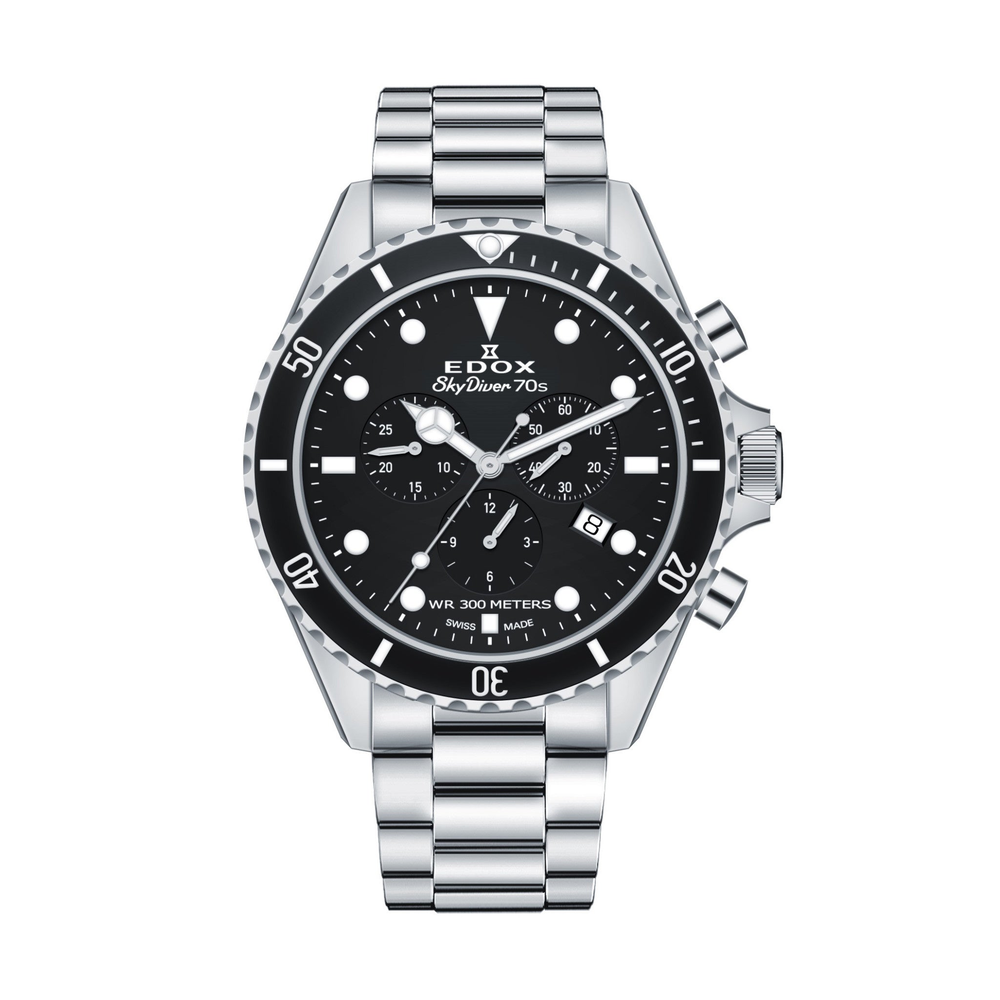 王家衛　ブエノスアイレス70×100 Edox Skydiver 70's Chronograph Men's Watch 42mm