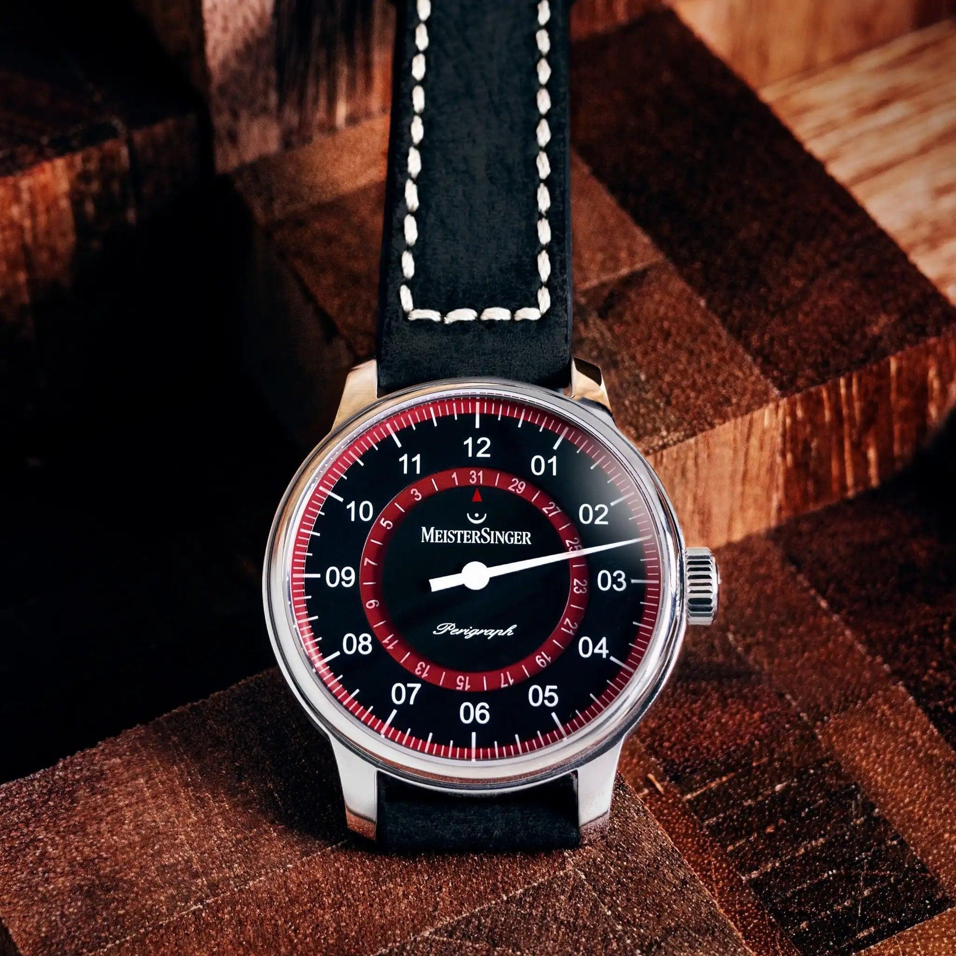 Meistersinger Perigraph Herenhorloge Automaat AM1002R - 43mm - horlogeoutlet.nl