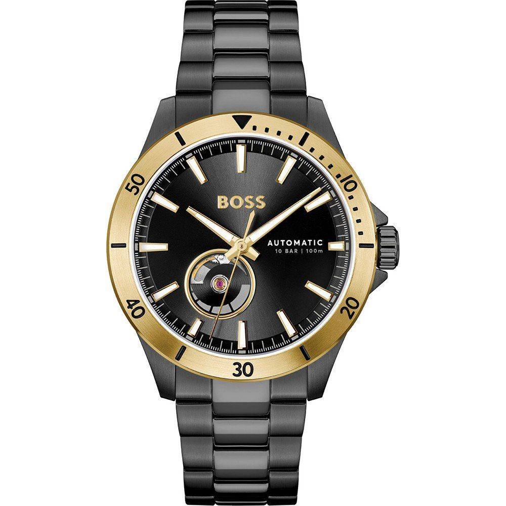 Hugo Boss Herenhorloge Zwart RVS Mechanisch, 41-45mm