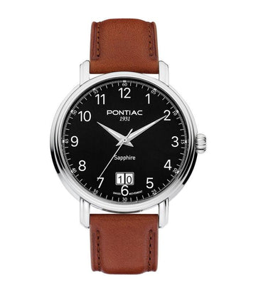 Pontiac Big Date Swiss Made Herenhorloge 41mm - horlogeoutlet.nl