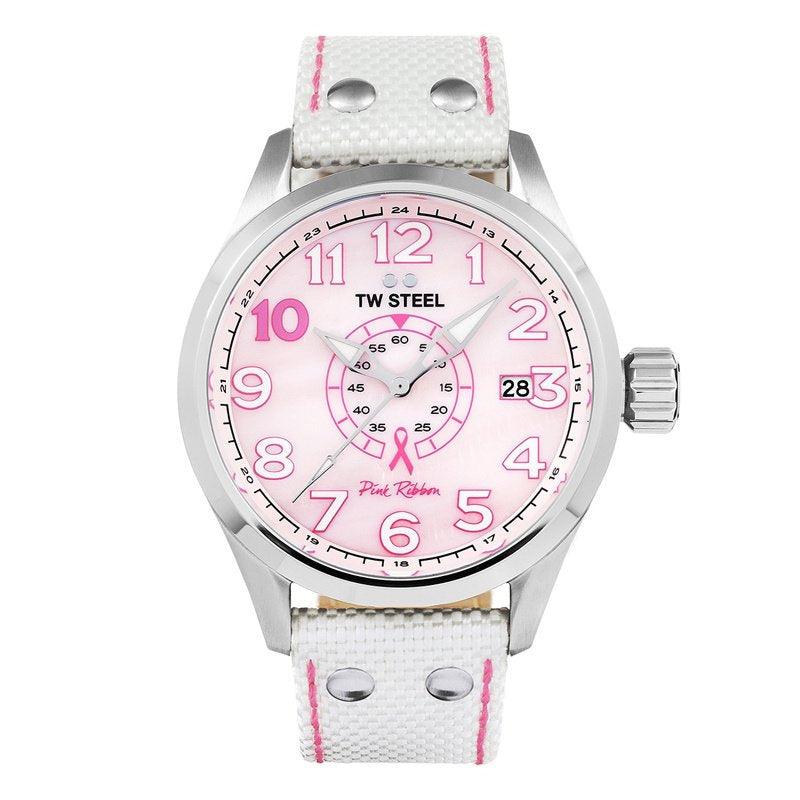 TW Steel TW972 Volante Pink Ribbon Special Edition 45mm - horlogeoutlet.nl