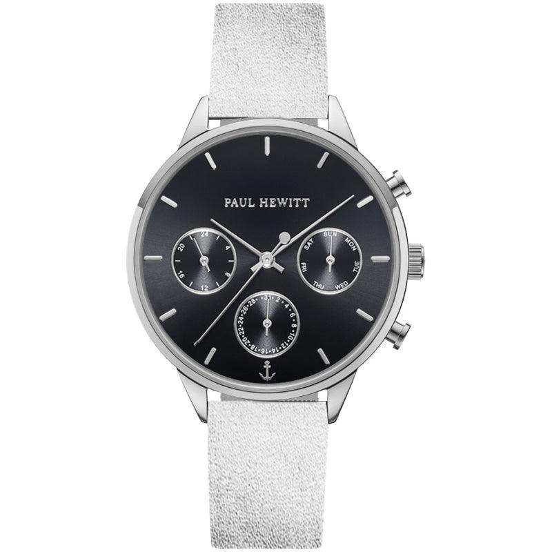 Paul Hewitt Dameshorloge Everpulse Silver Black 38mm - horlogeoutlet.nl