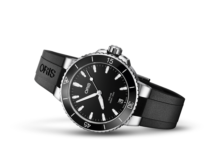 Oris Aquis Date Black Dial Women's Watch 36.5 mm