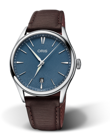 Oris Atelier Date Watch with Brown Band 40mm