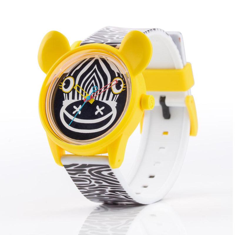 LEITMOTIV X Q&Q Smile Solar Design - Duurzaam Horloge Zebra Black & White - 42mm - horlogeoutlet.nl