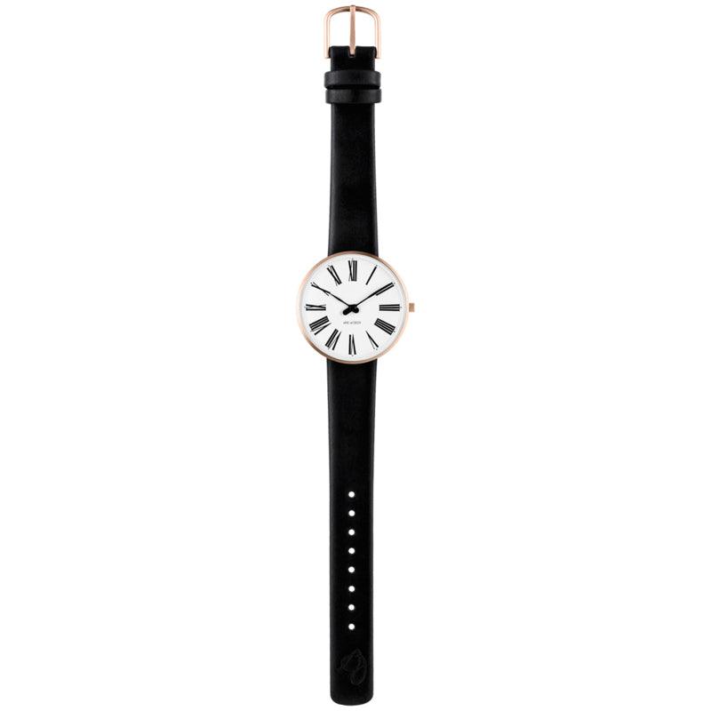 Arne Jacobsen Roman Dameshorloge Medium Rose Goud 53311-1601RP - 34mm - horlogeoutlet.nl