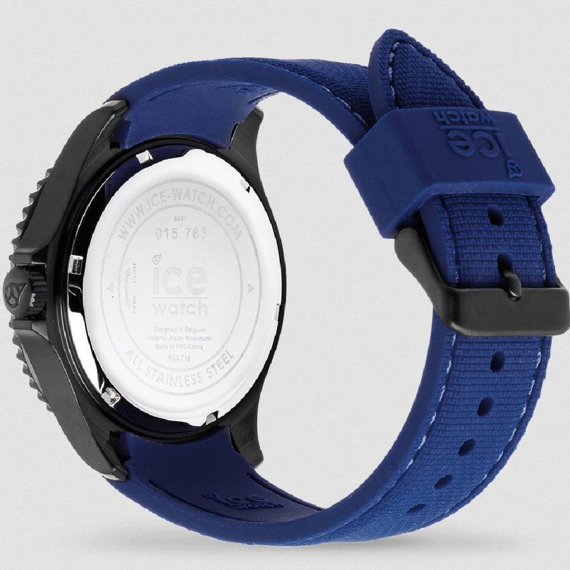 Ice Watch ICE Steel Black Blue Herenhorloge 44mm - horlogeoutlet.nl