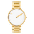 Picto 40mm Designhorloge - Goud Staal - horlogeoutlet.nl