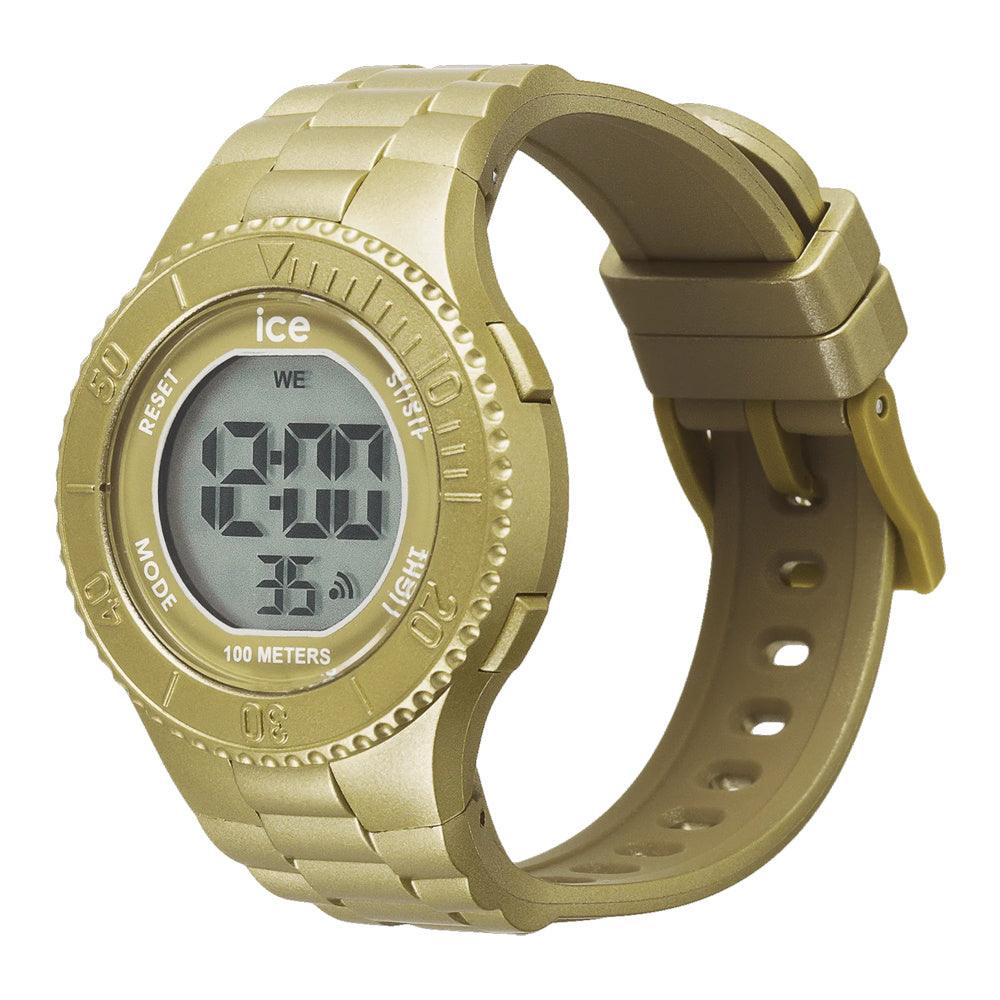 Ice Watch Ice Digit Digitaal Kinderhorloge Gold Metallic 35mm - horlogeoutlet.nl