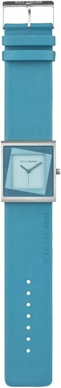 Rolf Cremer Yess dameshorloge 34mm in turquoise met vierkante wijzerplaat en modern design. Stijlvol accessoire voor elke outfit.