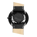 Auteur Watches Moonlight K Rose Gold - Extra Plat Designhorloge Zwart Leer 39mm - horlogeoutlet.nl