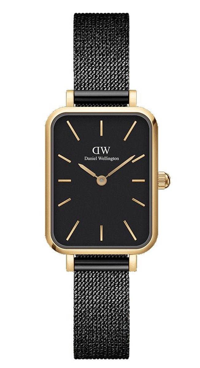 Daniel Wellington Quadro Pressed Ashfield Dameshorloge - DW00100558 - 20x26mm