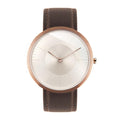 Auteur Watches Moonlight Dusk - Extra Plat Designhorloge Bruin Leer 39mm - horlogeoutlet.nl