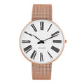 Arne Jacobsen Roman Horloge Large Rose Goud 53312-2011 - 40mm - horlogeoutlet.nl