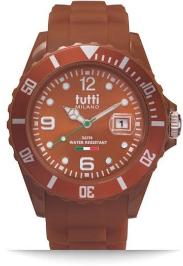 Tutti Milano Pigmento Horloge Bruin 42,5mm - horlogeoutlet.nl