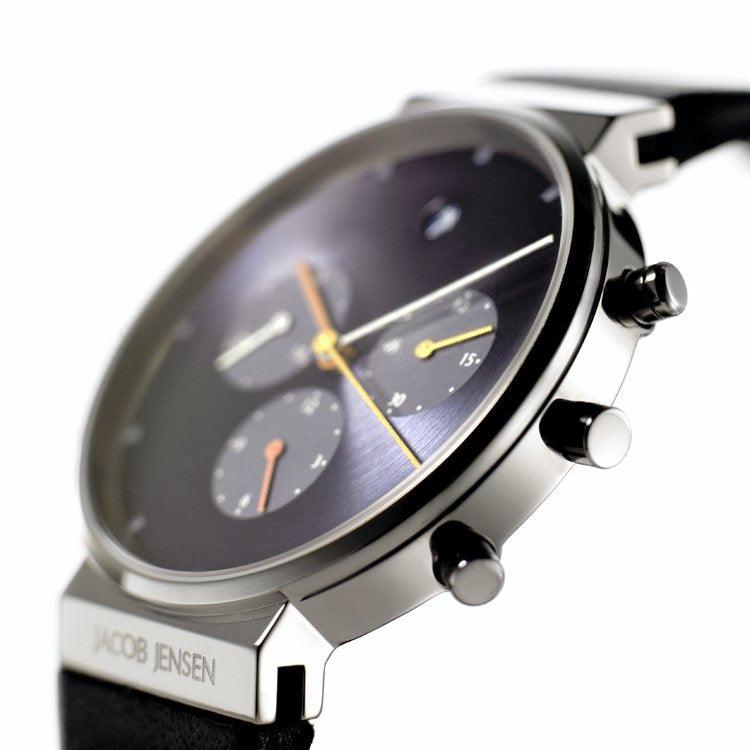 Jacob Jensen Chrono 605 Titanium Horloge 37 mm - horlogeoutlet.nl