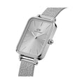 Koop Daniel Wellington horloge Quadro Studio 31mm online met zilveren mesh band en minimalistisch rechthoekig design voor dames. Elegant accessoire voor elke outfit.