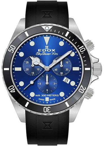 Edox Skydiver Swiss Made Chronograaf 44mm