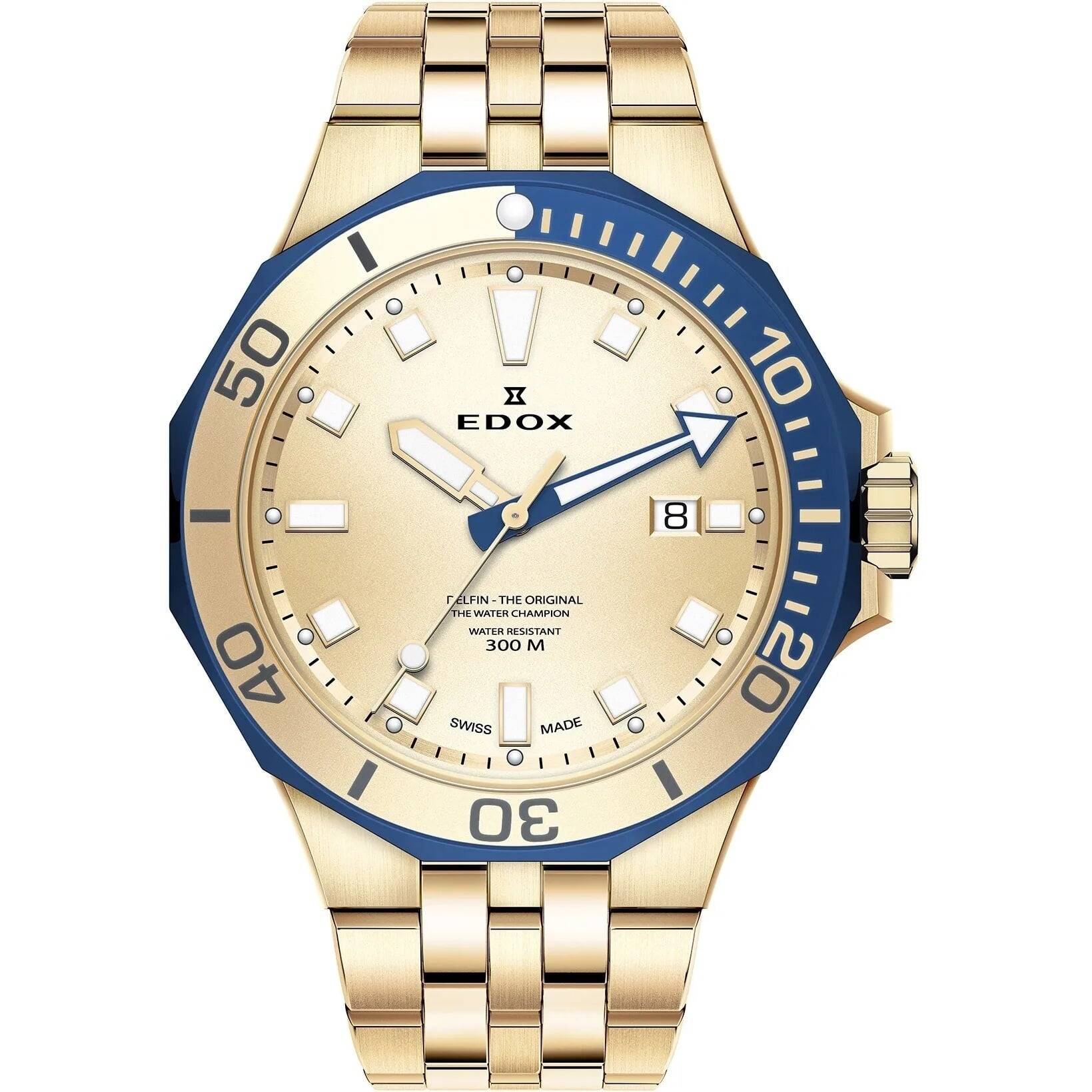 Edox Delfin 53015 357JBUM DI Men's Diving Watch 43mm