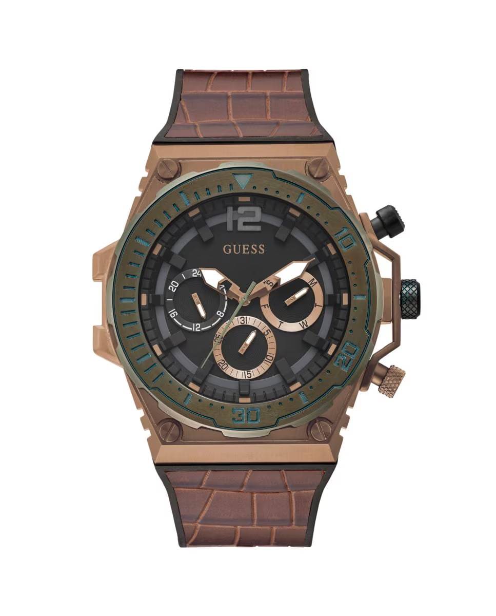 Guess Herenhorloge GW0326G2 Bruin/Grijs, 46-52mm