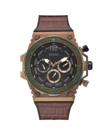 Guess Herenhorloge GW0326G2 Bruin/Grijs, 46-52mm
