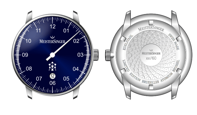 MeisterSinger Edition 60 years Atomium – Limited Edition 60 pieces, referentie ED-BE18 40mm - horlogeoutlet.nl