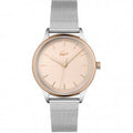 Lacoste LC2001257 Club dameshorloge met roségouden wijzerplaat en zilverkleurige mesh band. Elegant horloge voor dames, perfect voor elke outfit.