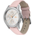Lacoste dameshorloge 40mm - LC2001108 met Florence design en roze leren band, elegant accessoire voor elke gelegenheid.
