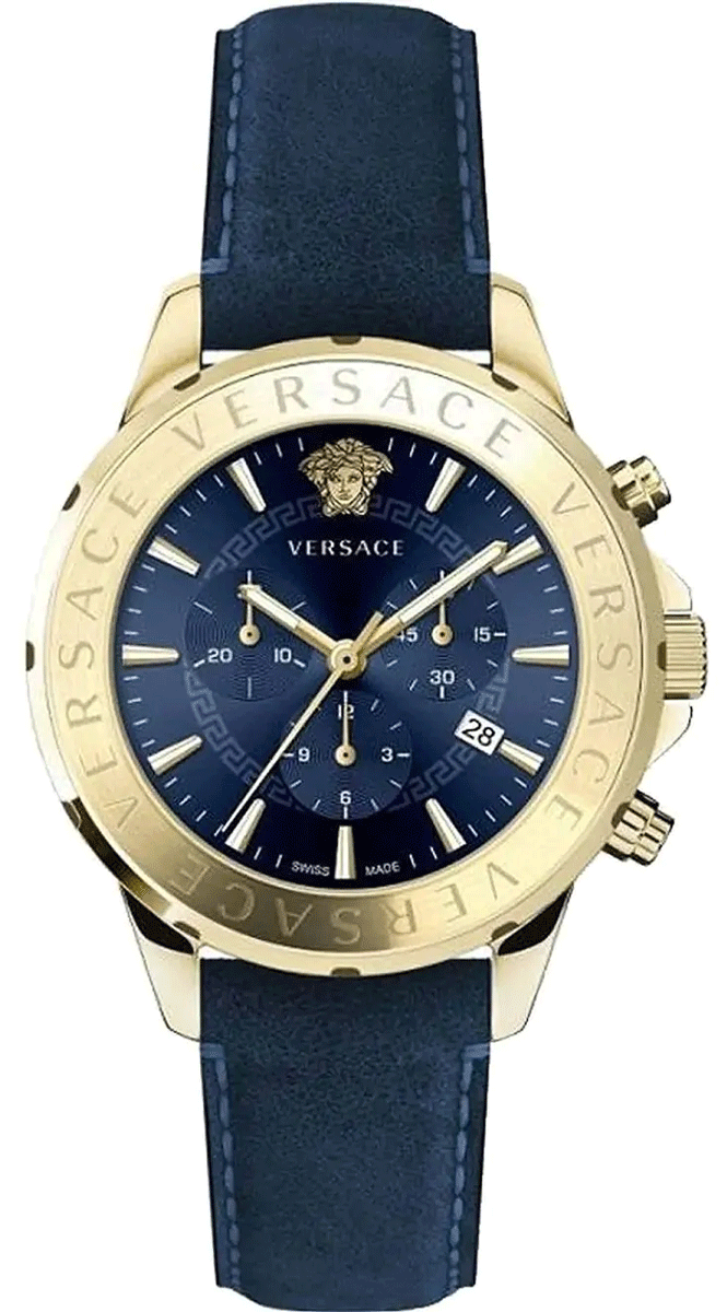 Versace Signature Swiss Made Chronograph Men's Watch VEV601423 44mm