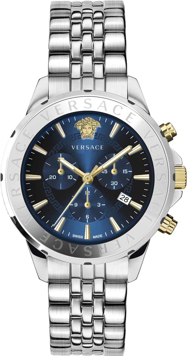 Versace Swiss Made Signature Chronograph Men's Watch VEV601923 44mm