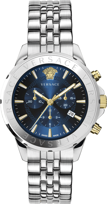 Versace Swiss Made Signature Chronograph Men's Watch VEV601923 44mm
