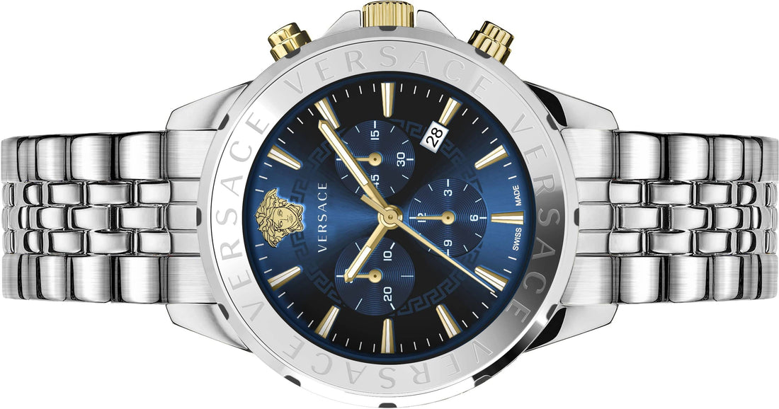 Versace Swiss Made Signature Chronograph Men's Watch VEV601923 44mm