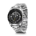 Victorinox Journey 1884 horloge heren 43mm met automatische beweging en 20 ATM waterdichtheid, roestvrijstalen band en zwarte wijzerplaat.