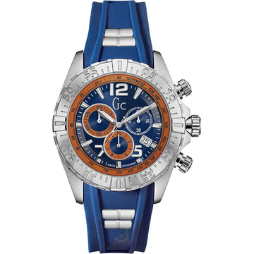 GC Herenhorloge Y02010G7 Blauw Silicone RVS, 41-45mm