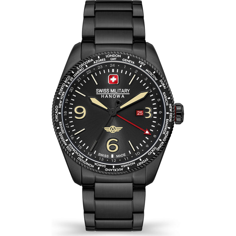 Swiss Military Hanowa City Hawk GMT watch 42 mm