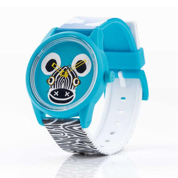 LEITMOTIV X Q&Q Smile Solar Design - Duurzaam Horloge Zebra - 42mm - horlogeoutlet.nl