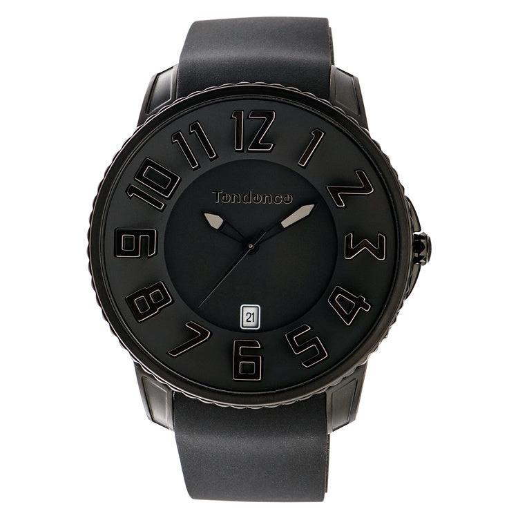 Tendence Gulliver Slim Horloge All Black 10ATM XL - horlogeoutlet.nl