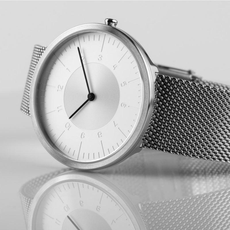 Auteur Watches Moonlight Dawn - Extra Plat Designhorloge Milanese Staal 39mm - horlogeoutlet.nl