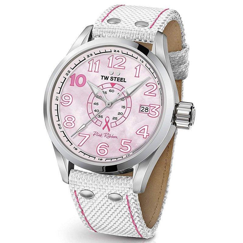 TW Steel TW972 Volante Pink Ribbon Special Edition 45mm - horlogeoutlet.nl