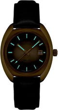 Certina DS-2 Powermatic 80 - C0244073736100 herenhorloge 40mm met zwart lederen band en lichtgevende wijzers, Swiss Made precisie.