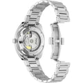Achteraanzicht van de Certina DS-2 C0244071104101 DS-2 Powermatic 80 herenhorloge 40mm met zichtbare mechanische beweging en roestvrijstalen band.