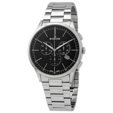 Edox Les Vaubert Chrono Herenhorloge 42mm - horlogeoutlet.nl