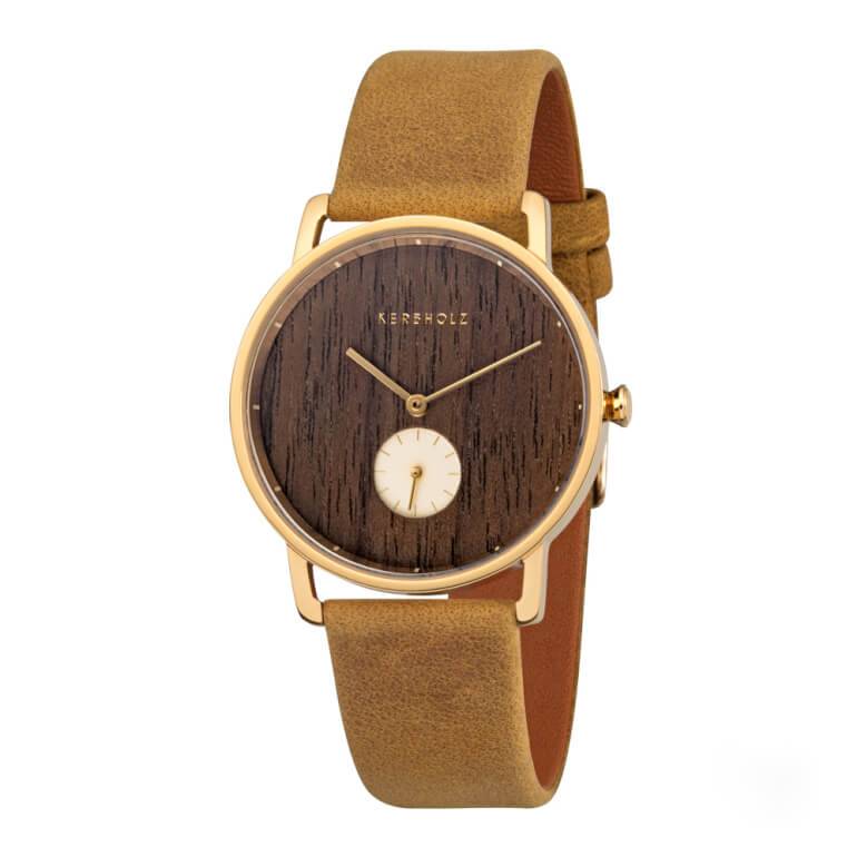 Kerbholz Frida Walnut Mustard Ladies' Watch 35 mm