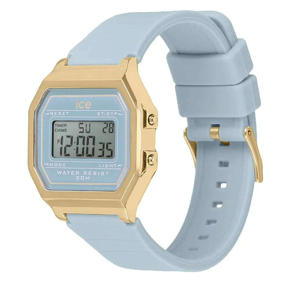 Ice-Watch Digital Retro Light Blue Watch