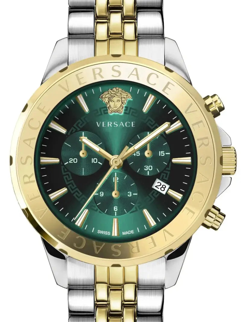 Versace Swiss Made Signature Chronograph Men's Watch VEV602023 44mm